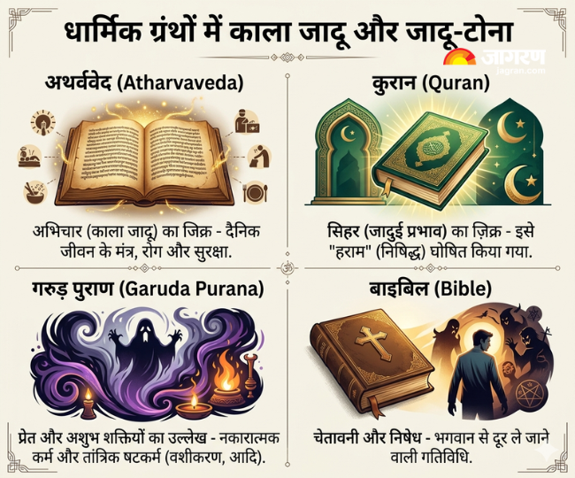 धार्मिक ग्रंथों में काला जादू सही या गलत